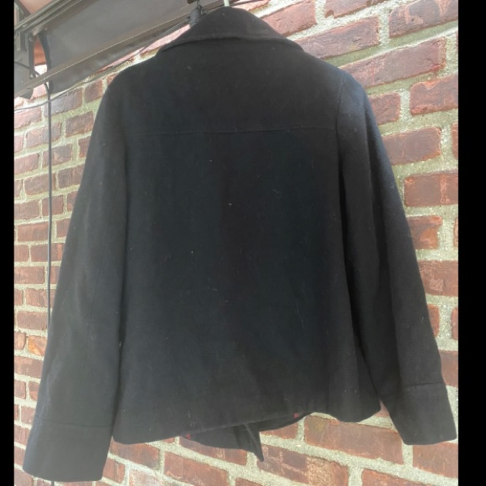 EUC! Merona Men’s Peacoat Wool Blend Double Breasted Quilted Lined Insulated L - Picture 4 of 4